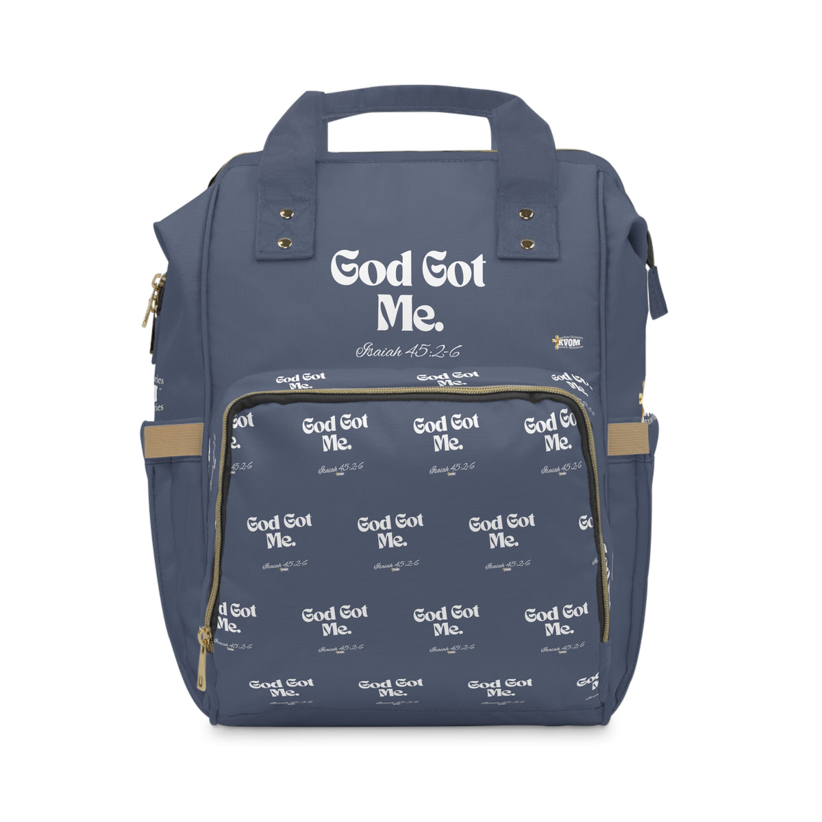 God Got Me KVOMDiaper Backpack, Indigo