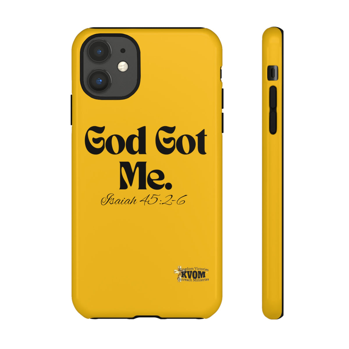 God Got Me KVOM Tough Case, Black Print