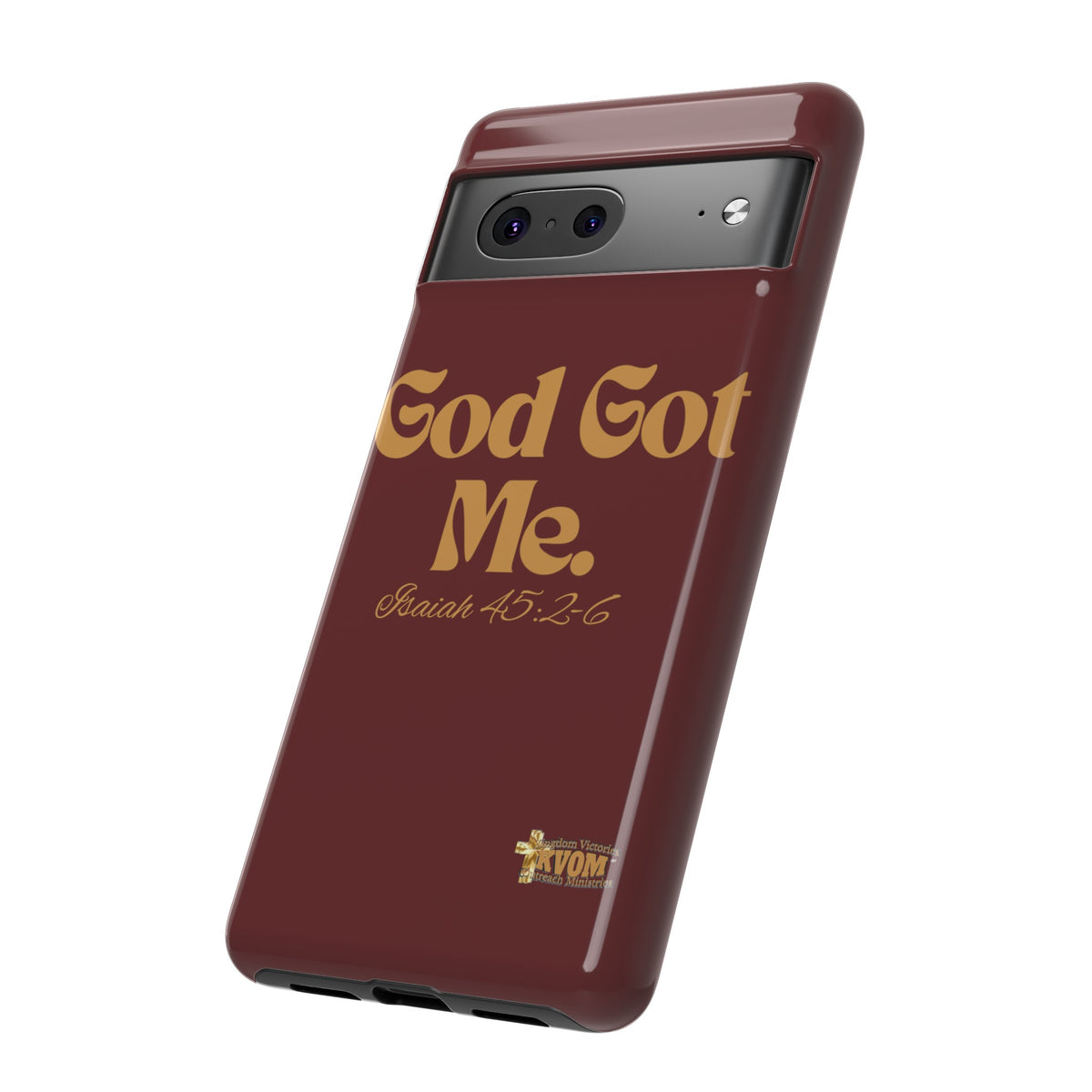 God Got Me KVOM Tough Case, Gold Print