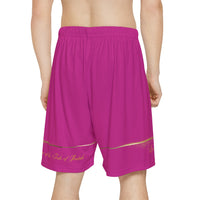 Lion of the Tribe Judah Men’s Sports Shorts, Deep Pink