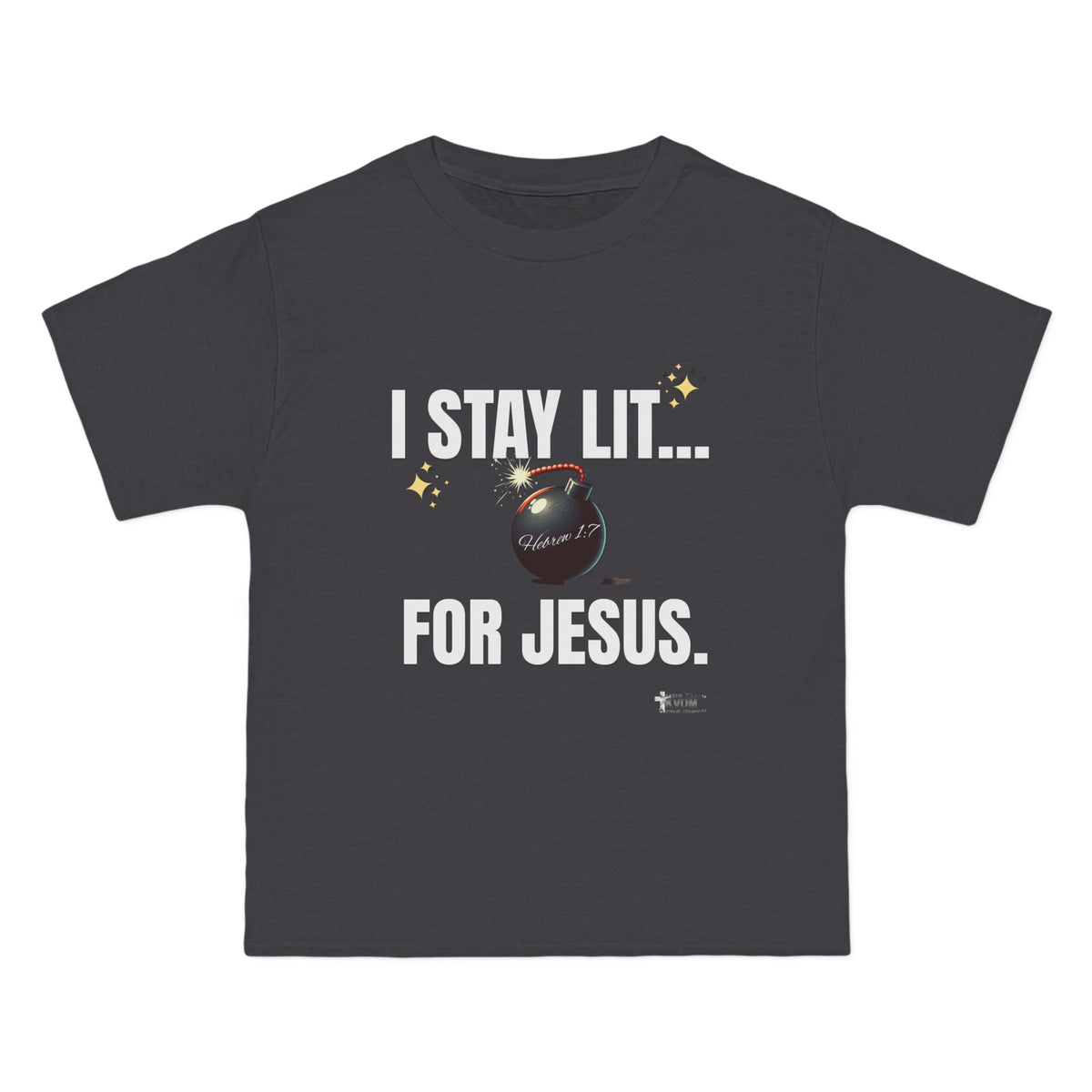 I Stay Lit For Jesus Relaxed Short-Sleeve T-Shirt