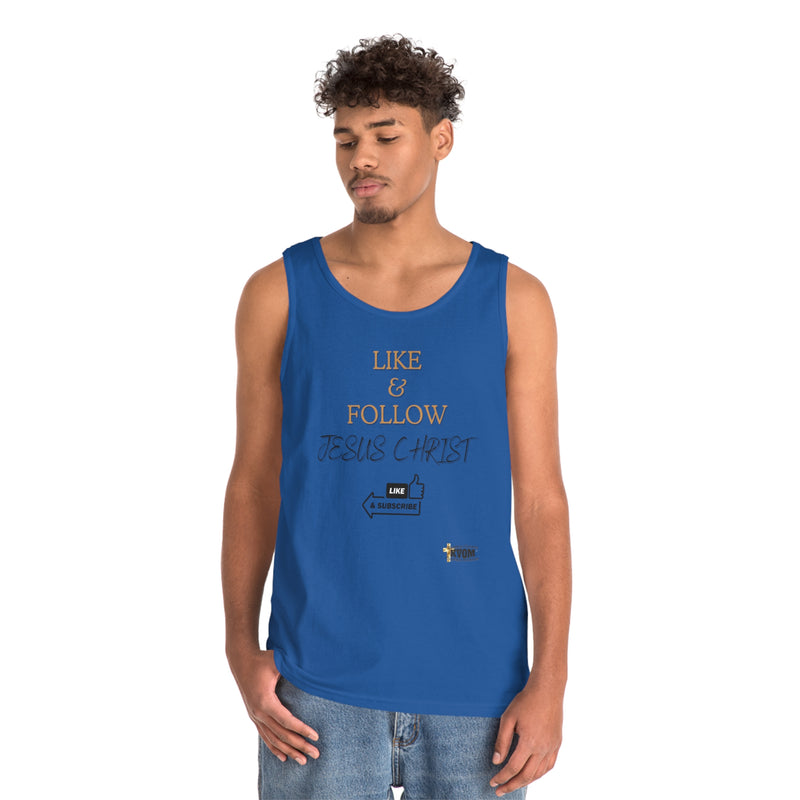 Like & Follow Jesus Men's Sports Jersey Tank