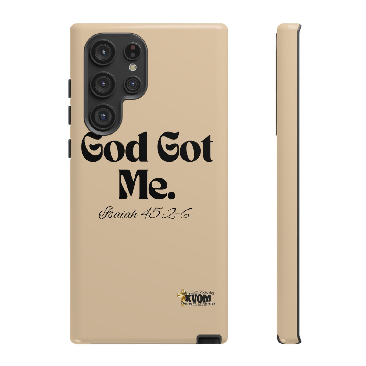 God Got Me KVOM Tough Case, Black Print