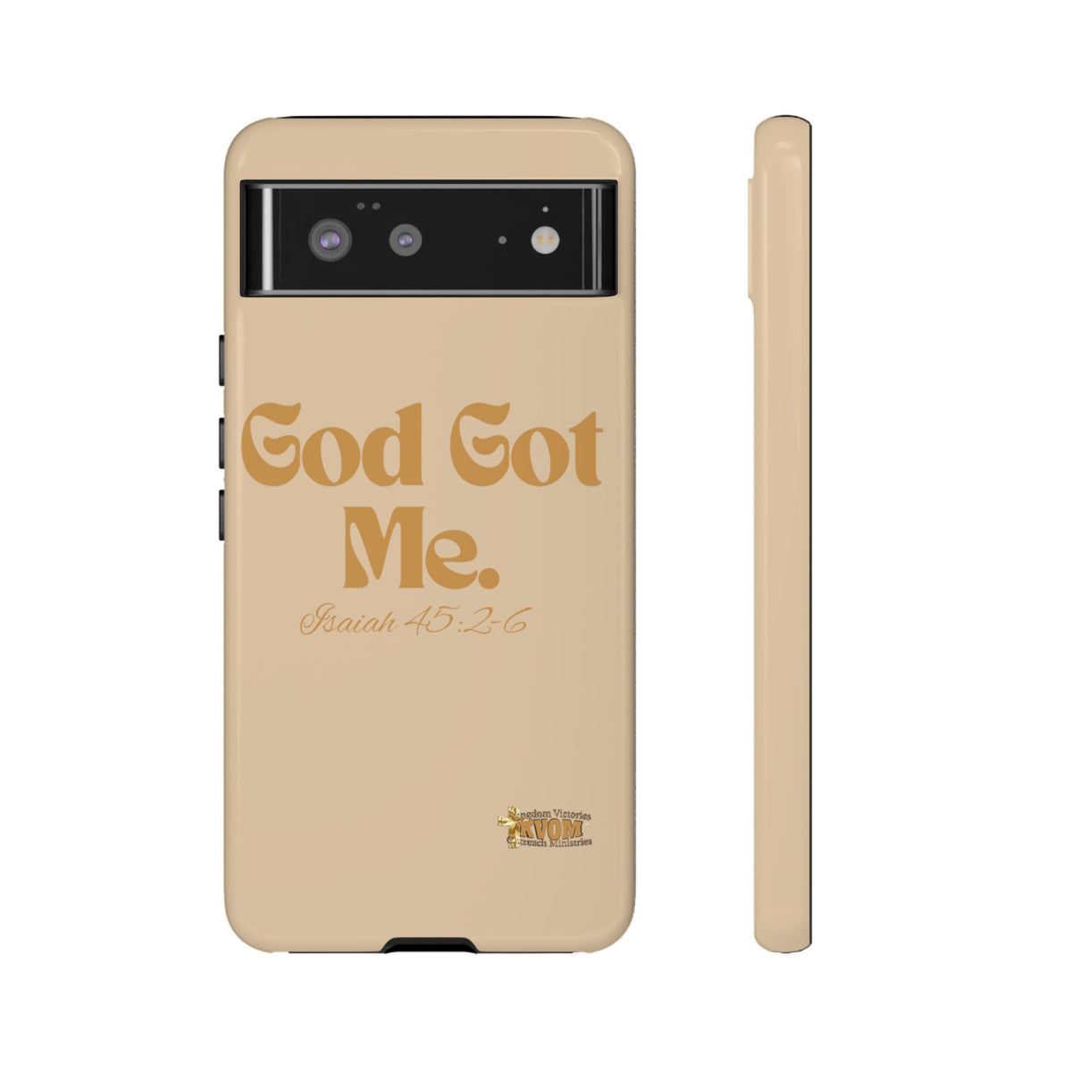 God Got Me KVOM Tough Case, Gold Print