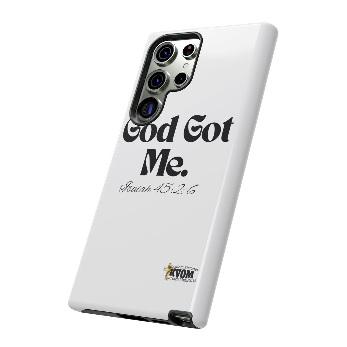 God Got Me KVOM Tough Case, Black Print