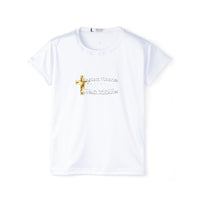 KVOM Logo White on White Women's Jersey Tee