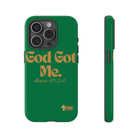 God Got Me KVOM Tough Case, Gold Print