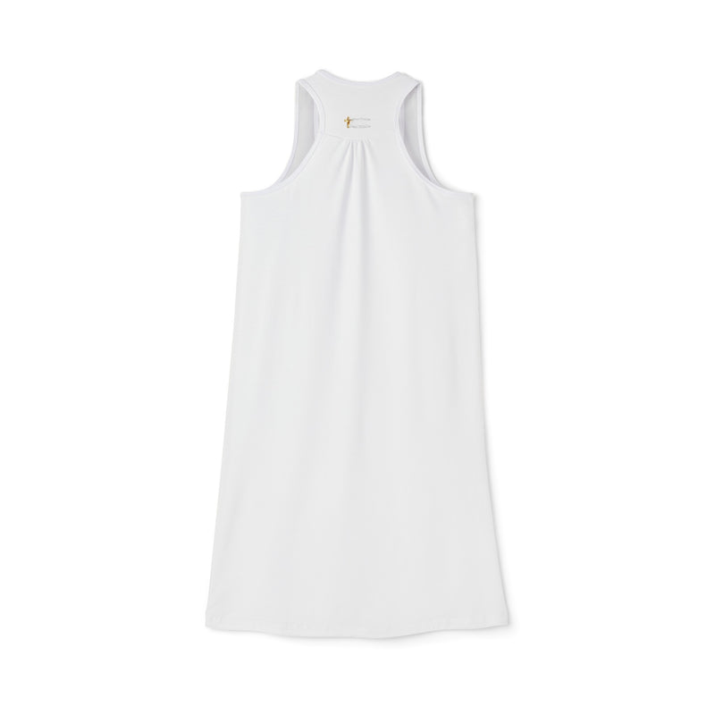 Don't Give Up On God Women's Lengthy Dress, White