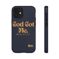 God Got Me KVOM Tough Case, Gold Print