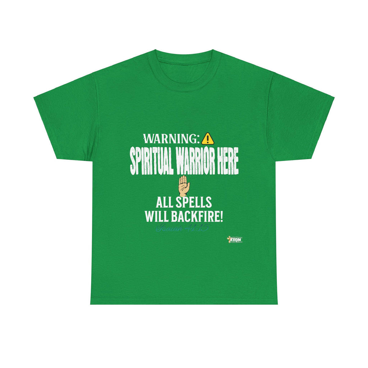 WARNING: Spiritual Warning Here T-Shirt, White Print