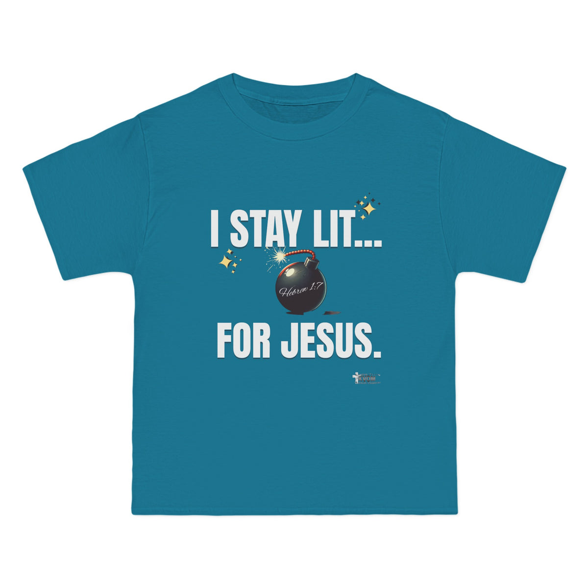 I Stay Lit For Jesus Relaxed Short-Sleeve T-Shirt