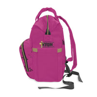 God Got Me KVOM Diaper Backpack, Berry Pink