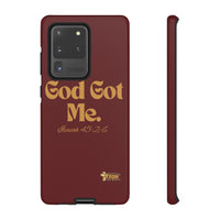 God Got Me KVOM Tough Case, Gold Print