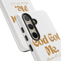 God Got Me KVOM Tough Case, Gold Print