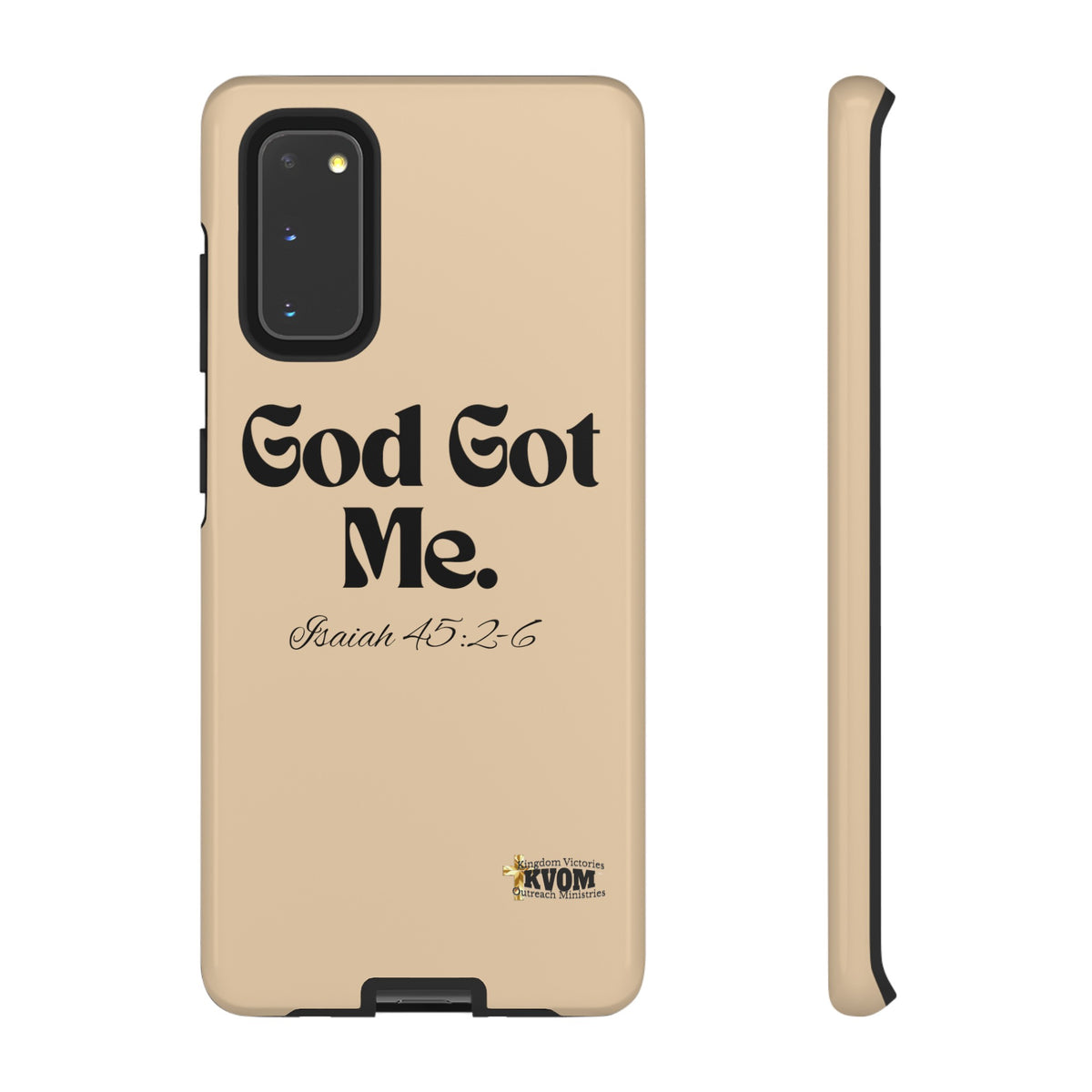 God Got Me KVOM Tough Case, Black Print