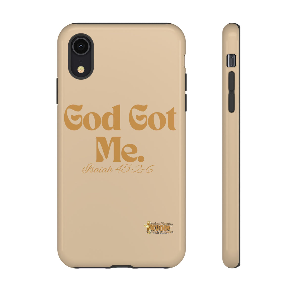 God Got Me KVOM Tough Case, Gold Print