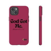 God Got Me KVOM Tough Case, Black Print