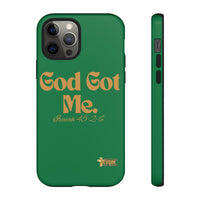 God Got Me KVOM Tough Case, Gold Print