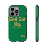 God Got Me KVOM Tough Case, Gold Print