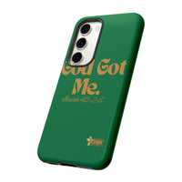 God Got Me KVOM Tough Case, Gold Print