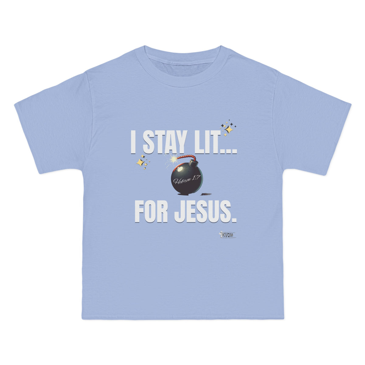 I Stay Lit For Jesus Relaxed Short-Sleeve T-Shirt