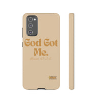 God Got Me KVOM Tough Case, Gold Print