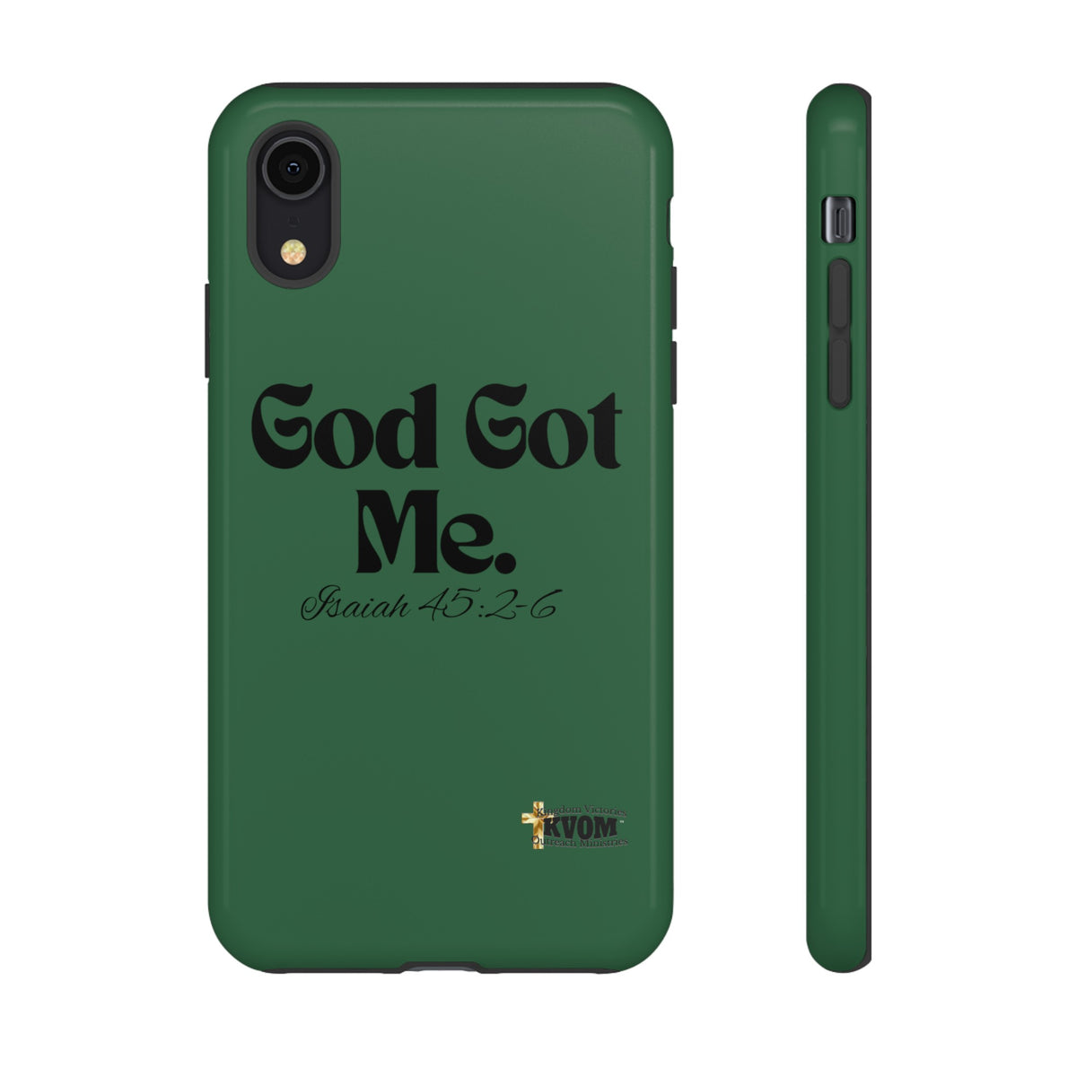 God Got Me KVOM Tough Case, Black Print