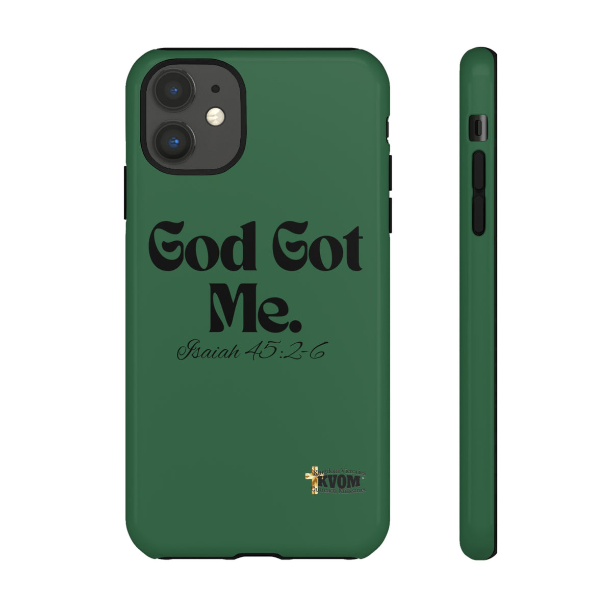 God Got Me KVOM Tough Case, Black Print