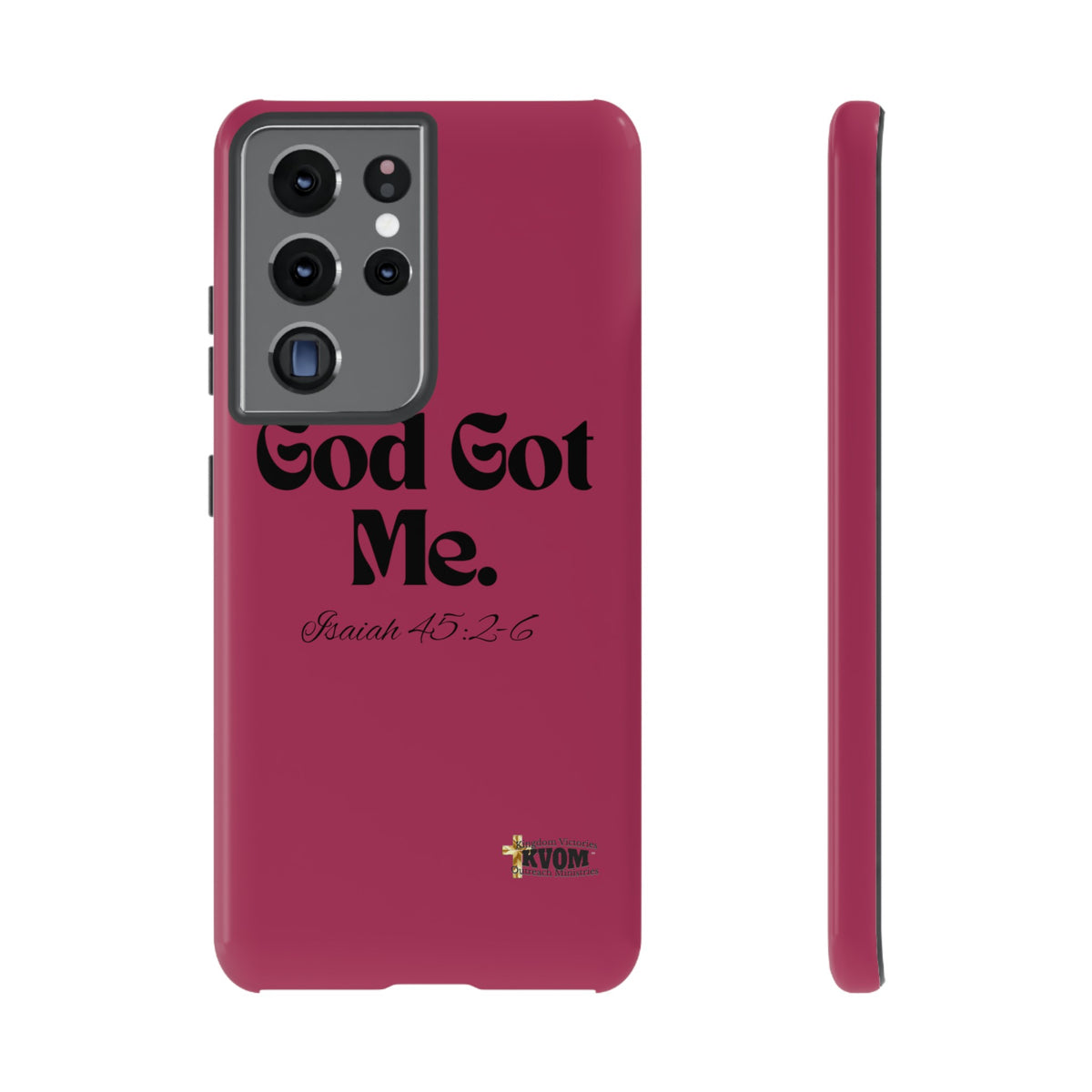 God Got Me KVOM Tough Case, Black Print