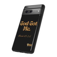 God Got Me KVOM Tough Case, Gold Print