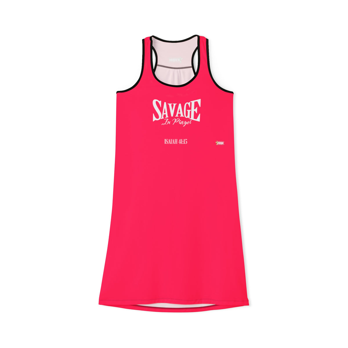 Savage In Prayer Women's Lengthy Dress, Siren Alarm Pink