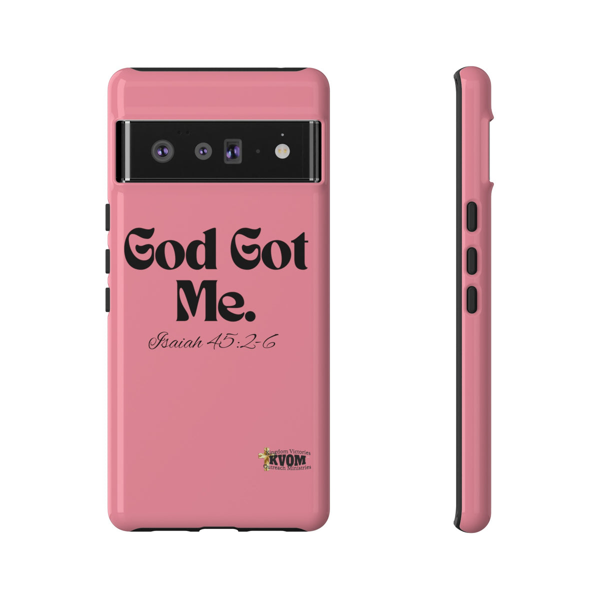 God Got Me KVOM Tough Case, Black Print