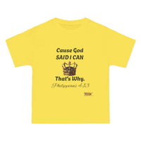 Cause God Said I Can Relaxed Fit Short-Sleeve T-Shirt