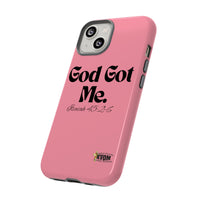 God Got Me KVOM Tough Case, Black Print