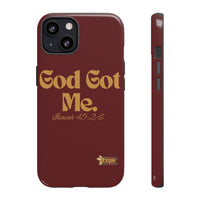 God Got Me KVOM Tough Case, Gold Print