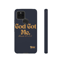 God Got Me KVOM Tough Case, Gold Print