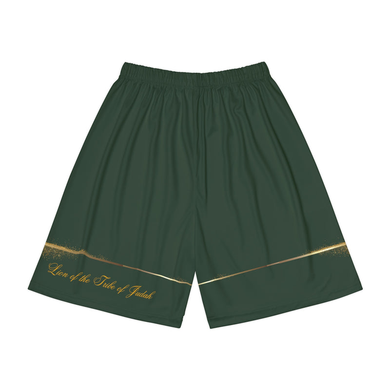 Lion of the Tribe Judah Women’s Sports Shorts, Jungle Green