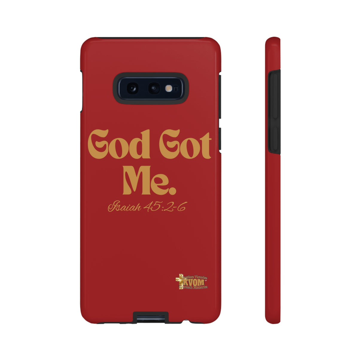 God Got Me KVOM Tough Case, Gold Print