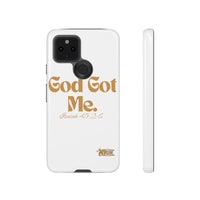 God Got Me KVOM Tough Case, Gold Print