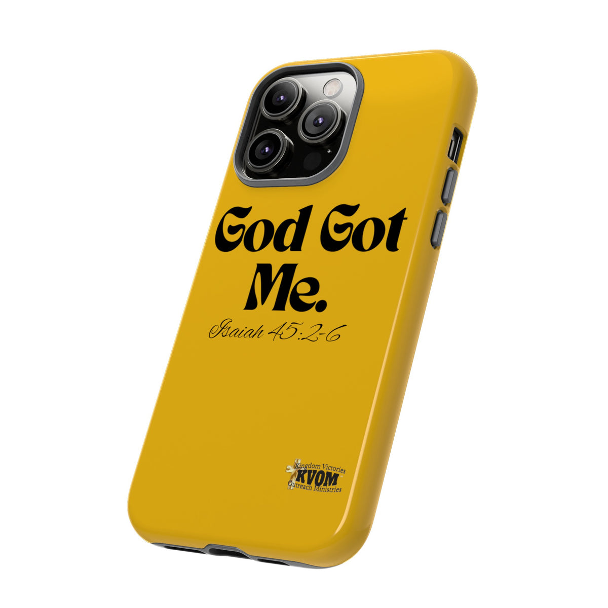 God Got Me KVOM Tough Case, Black Print