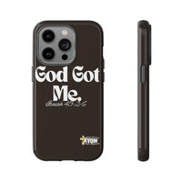 God Got Me KVOM Tough Case, White Print