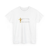 KVOM Logo White on White Mid T-Shirt