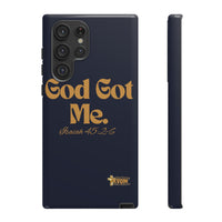 God Got Me KVOM Tough Case, Gold Print