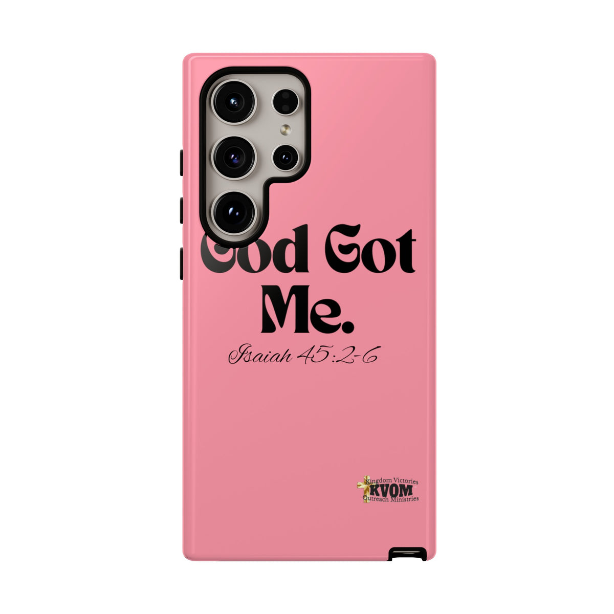 God Got Me KVOM Tough Case, Black Print