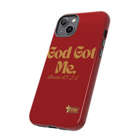 God Got Me KVOM Tough Case, Gold Print