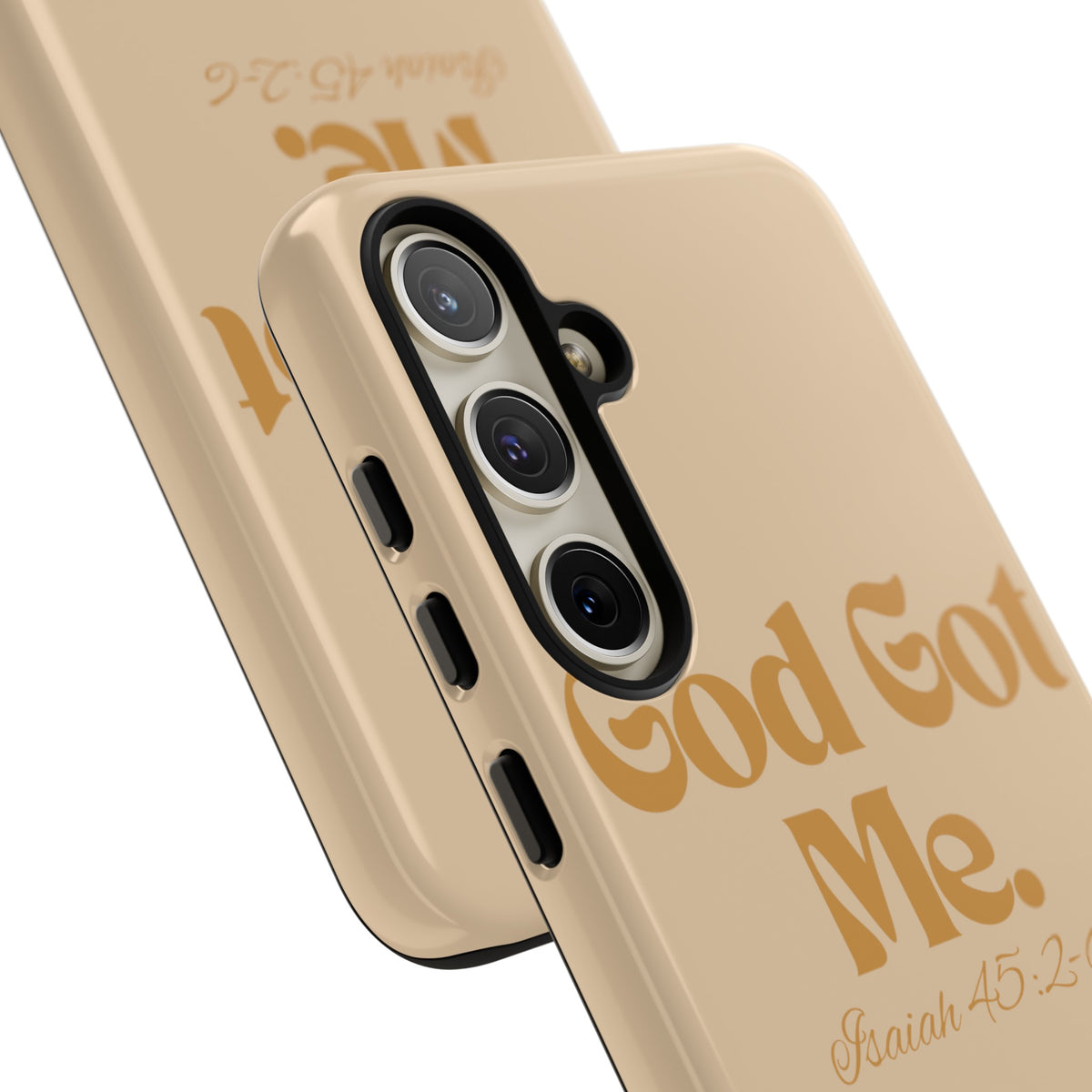 God Got Me KVOM Tough Case, Gold Print