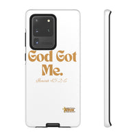 God Got Me KVOM Tough Case, Gold Print