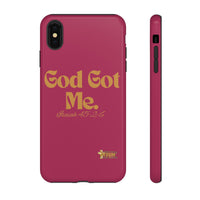 God Got Me KVOM Tough Case, Gold Print