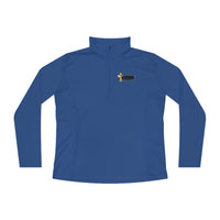 KVOM Logo Black Ladies Zip-Collar Pullover