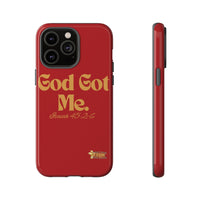 God Got Me KVOM Tough Case, Gold Print